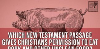 What New Testament passage gives Christians permission to eat pork and other foods formerly forbidden of Jews?